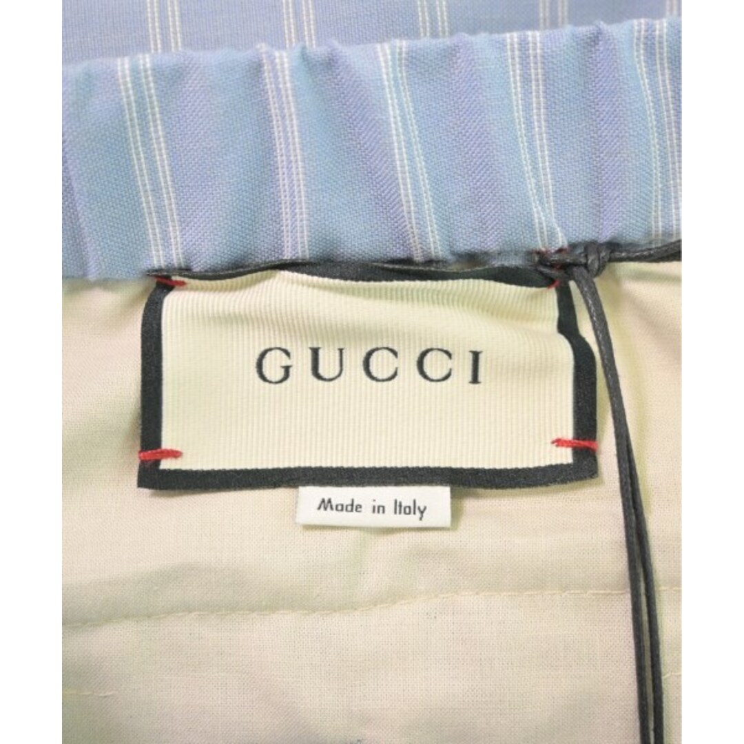 GUCCI - GUCCI グッチ ショートパンツ 44(S位) 水色x白 GUCCI - GUCCI グッチ ショートパンツ 44(S位) 水色x白