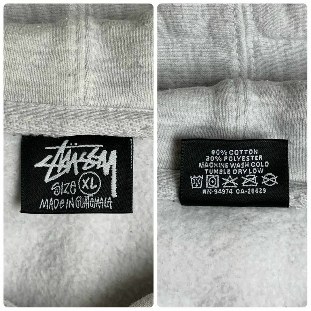 希少XLサイズ】ステューシー☆ビッグバックロゴ入りパーカー 即 希少XLサイズ】ステューシー☆ビッグバックロゴ入りパーカー 即
