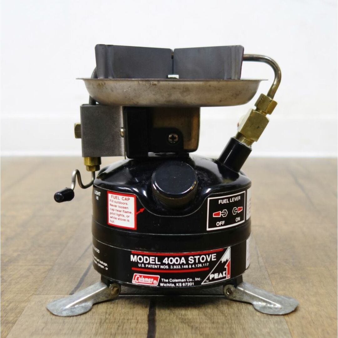 お歳暮 2024 コールマン Coleman PEAK1 400A STOVE 86年 ビンテージ ホワイト ガソリン