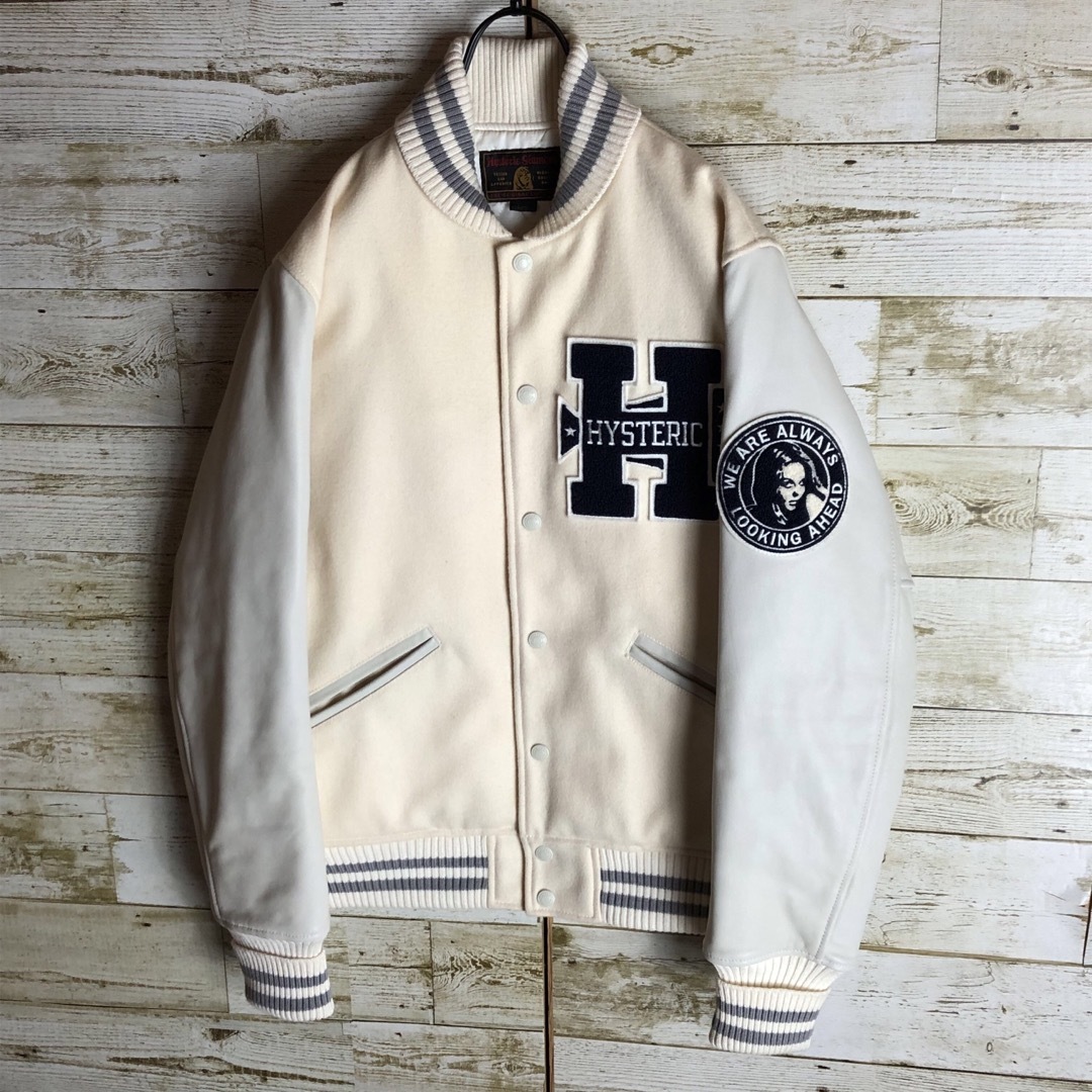 ヒステリックグラマー ヴァーシティジャケット レザースタジャン ヒステリックグラマー ヴァーシティジャケット レザースタジャン