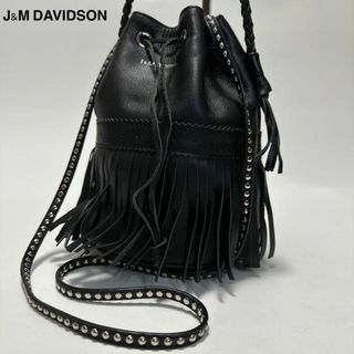 ジェイアンドエムデヴィッドソン(J&M DAVIDSON)のd55【極美品】J&M DAVIDSON カーニバル黒スタッズ2wayショルダー(ショルダーバッグ)