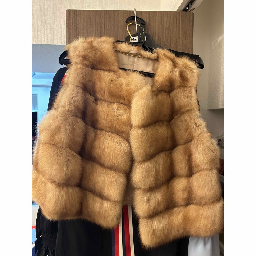 FOXEY - 希少色!極美品SABLE ロシアンセーブル 本毛皮ベスト FOXEY - 希少色!極美品SABLE ロシアンセーブル 本毛皮ベスト