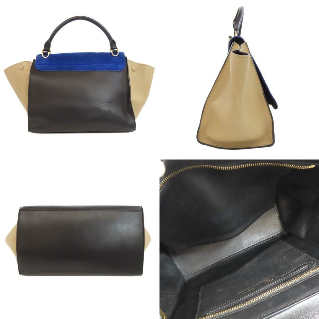 CELINE - CELINE トラペーズ 2WAY ハンドバッグ カーフ CELINE - CELINE トラペーズ 2WAY ハンドバッグ カーフ