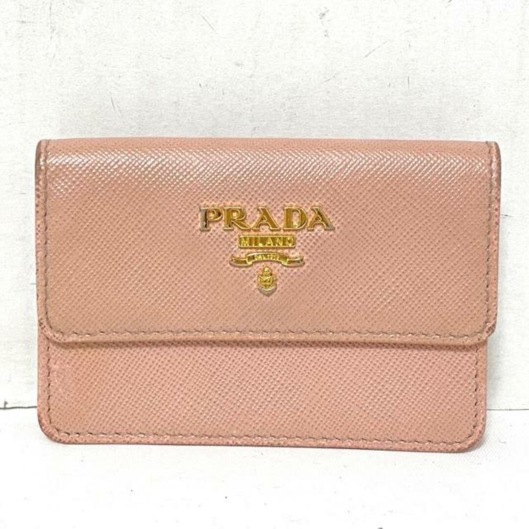 PRADA(プラダ) 名刺入れ - ピンク レザー PRADA(プラダ) 名刺入れ - ピンク レザー