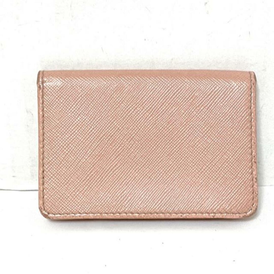 PRADA(プラダ) 名刺入れ - ピンク レザー PRADA(プラダ) 名刺入れ - ピンク レザー