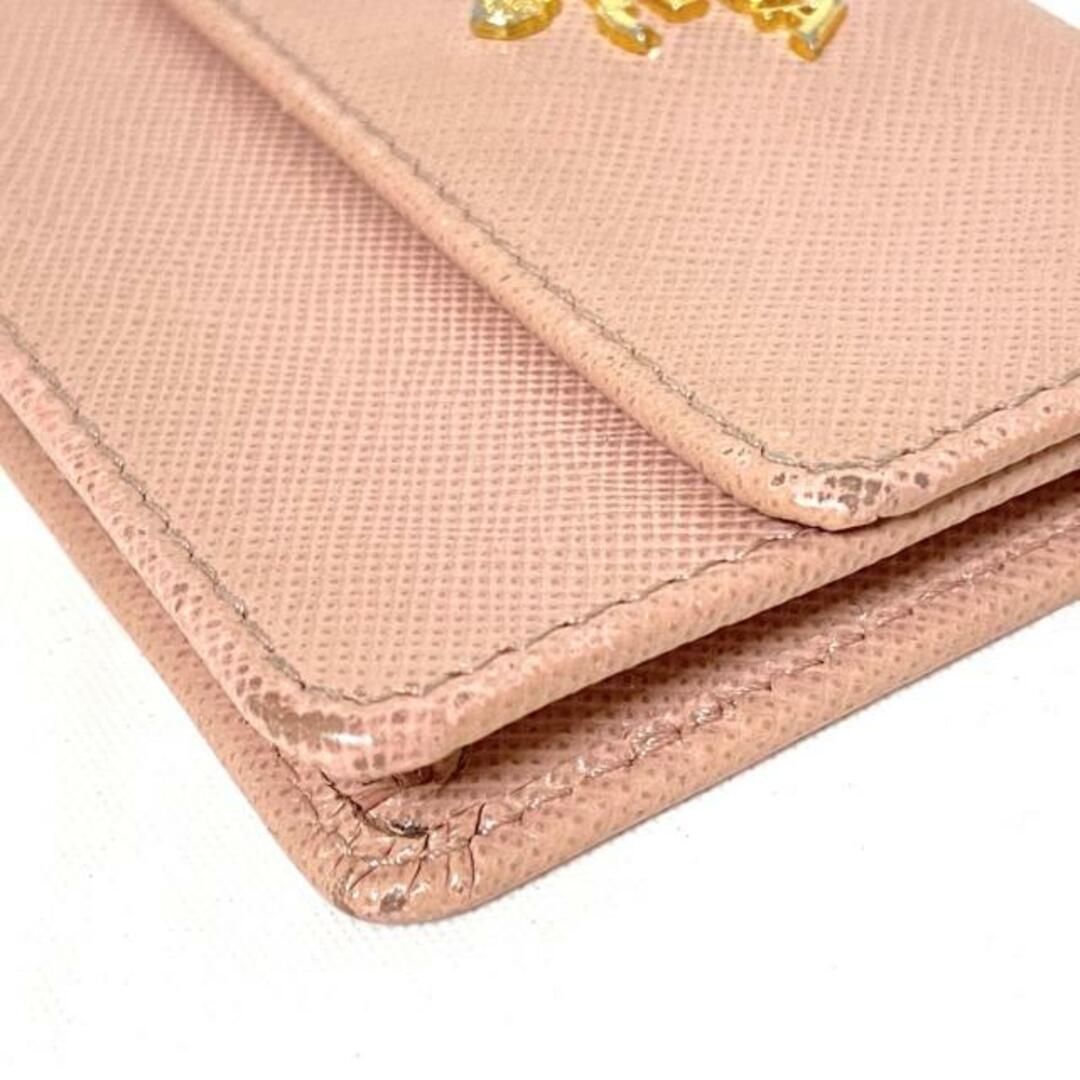 PRADA(プラダ) 名刺入れ - ピンク レザー PRADA(プラダ) 名刺入れ - ピンク レザー