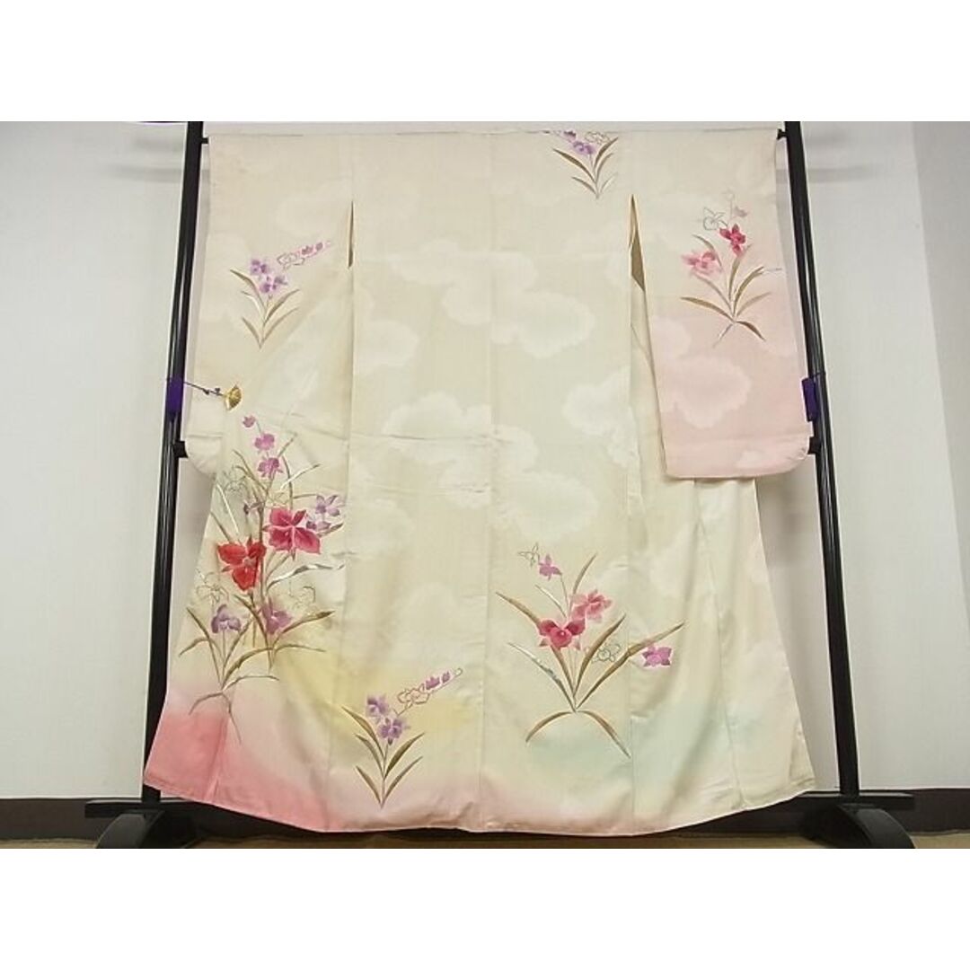振袖 住まい 正絹 花柄 赤 黒 裄69㎝ 裄長 成人式 中古 山本 振袖 住まい 正絹 花柄 赤 黒 裄69㎝ 裄長 成人式 中古 山本