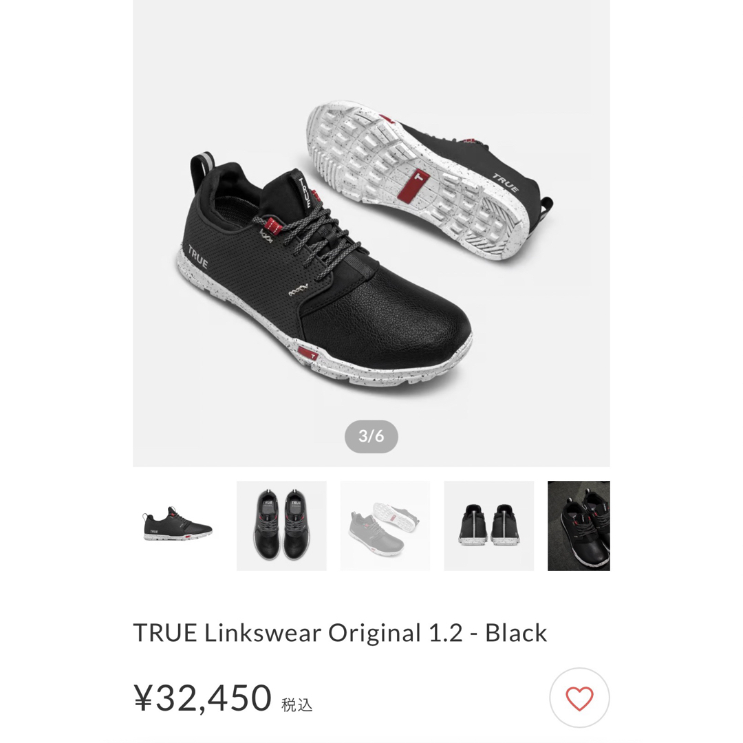 TRUE Linkswear Original 1.2 - Black 10.5 シューズ