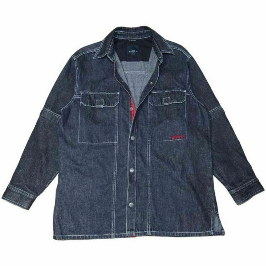 AIRWALK - 90s AIRWALK ブラックデニムシャツ 古着 エアウォーク AIRWALK - 90s AIRWALK ブラックデニムシャツ 古着 エアウォーク