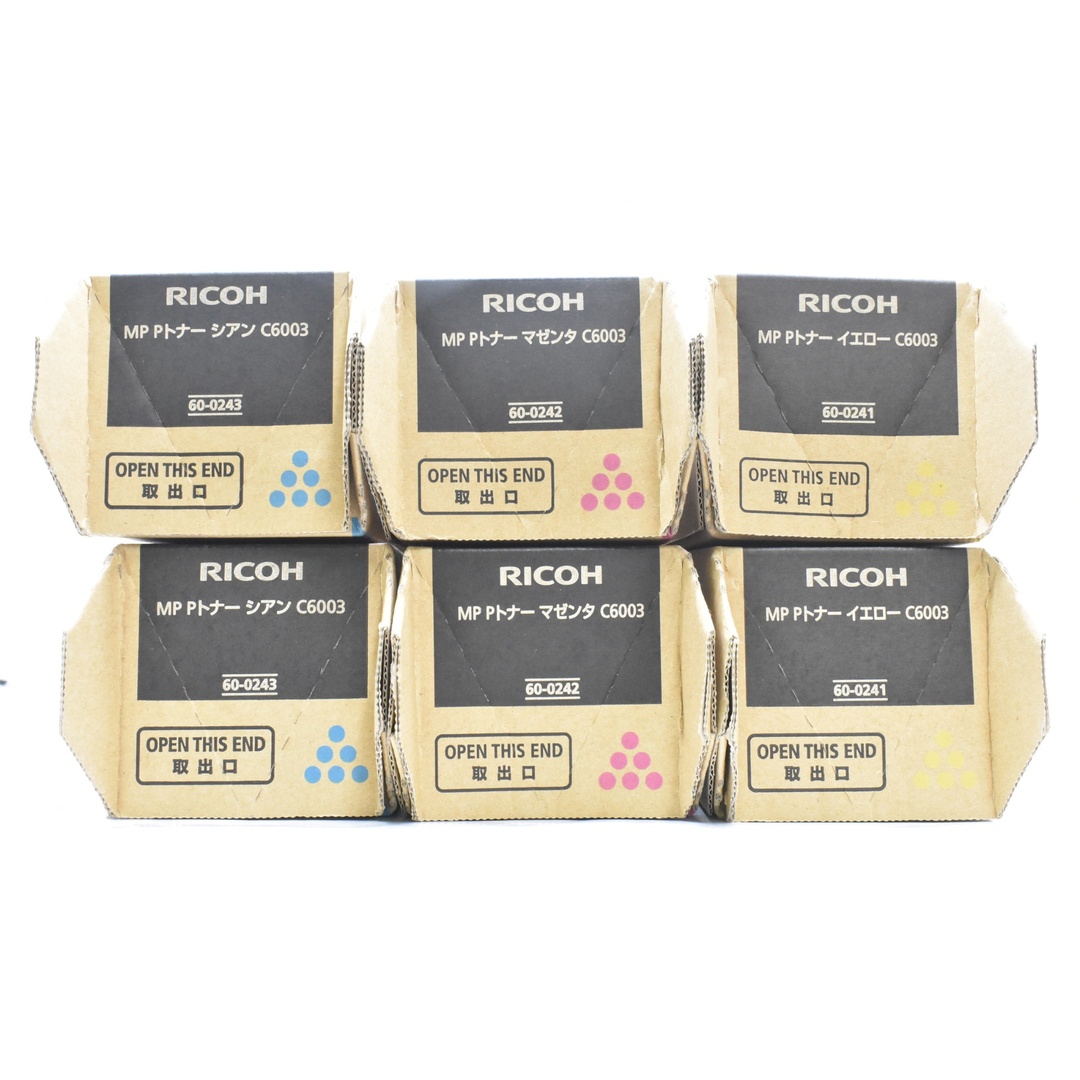 RICOH MP Pトナー C6003 ×6本 - トナーカートリッジ RICOH MP Pトナー C6003 ×6本 - トナーカートリッジ