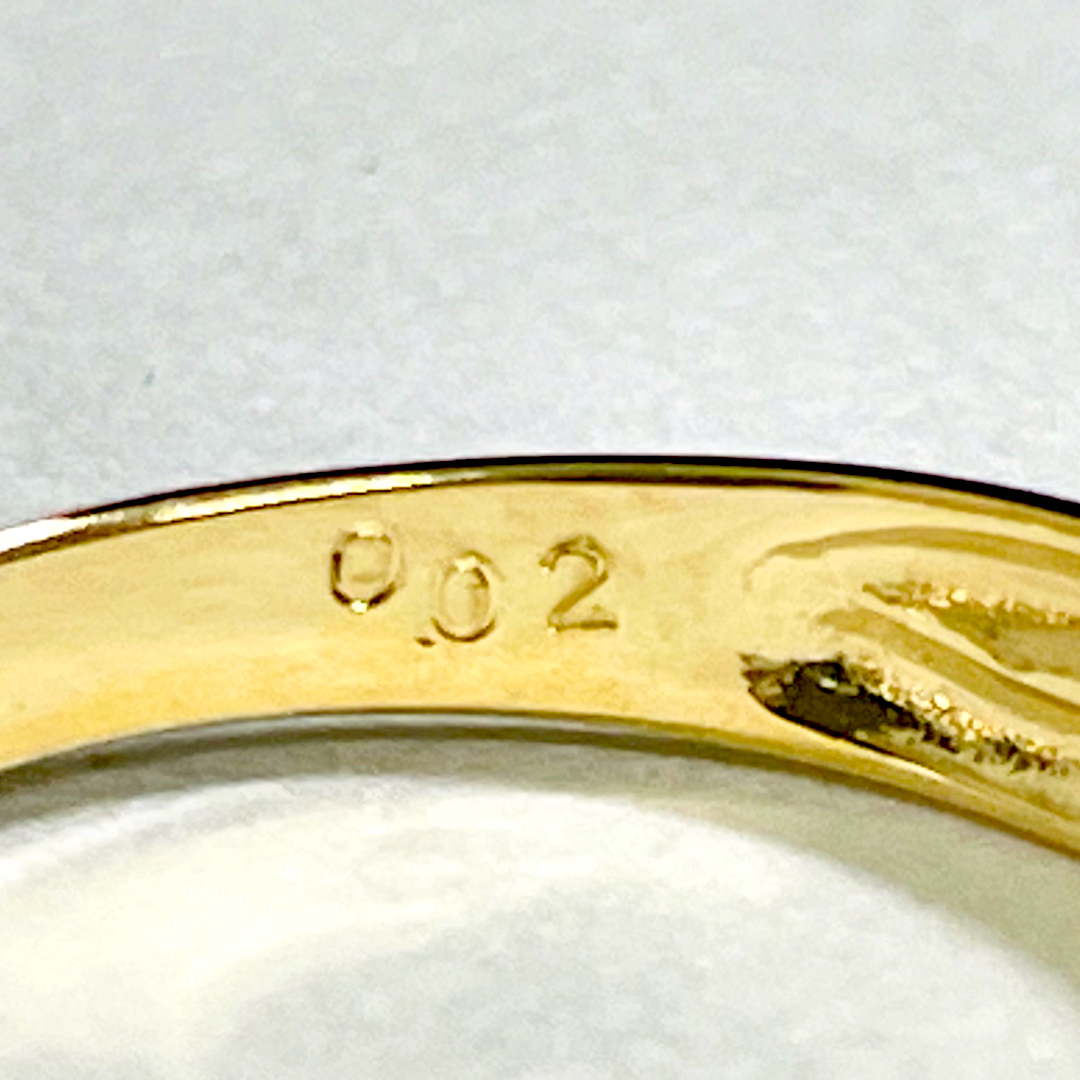 ☆K18/Pt900 ダイヤ0.02ct付きリング 12号☆ アクセサリー ☆K18/Pt900 ダイヤ0.02ct付きリング 12号☆ アクセサリー