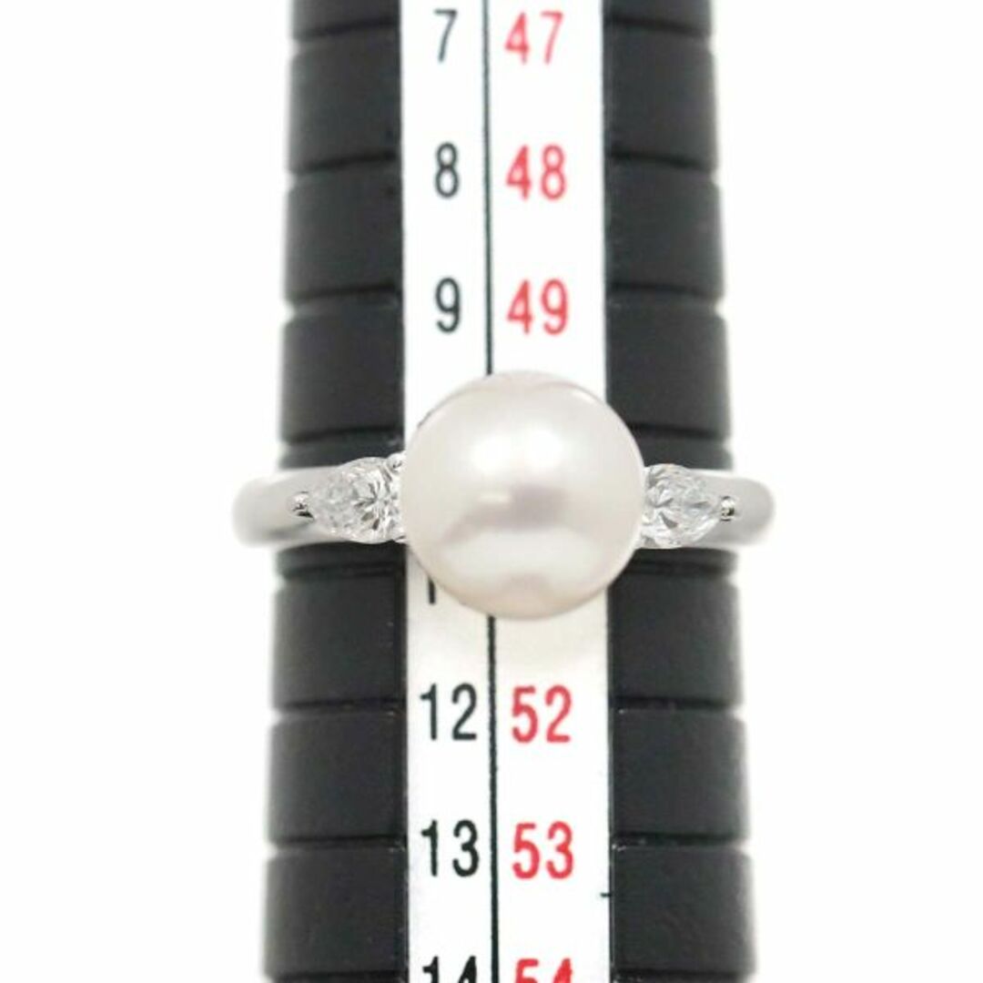 タサキ TASAKI 10.5号 リング アコヤ真珠 8.1mm ダイヤ 0.26ct タサキ TASAKI 10.5号 リング アコヤ真珠 8.1mm ダイヤ 0.26ct