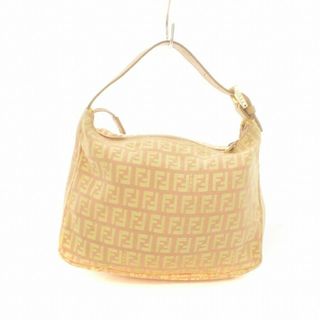 フェンディ(FENDI)のFENDI ズッキーノ ミニ ワンショルダー バッグ ハンド ピンク 黄(ハンドバッグ)