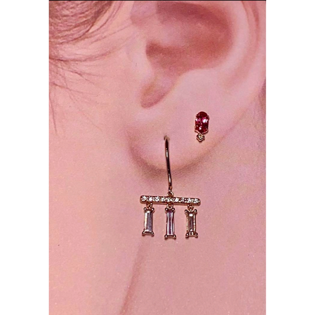 上質✨キラッキラ✨ 揺れるロングテーパーダイヤモンドバーピアス 上質✨キラッキラ✨ 揺れるロングテーパーダイヤモンドバーピアス