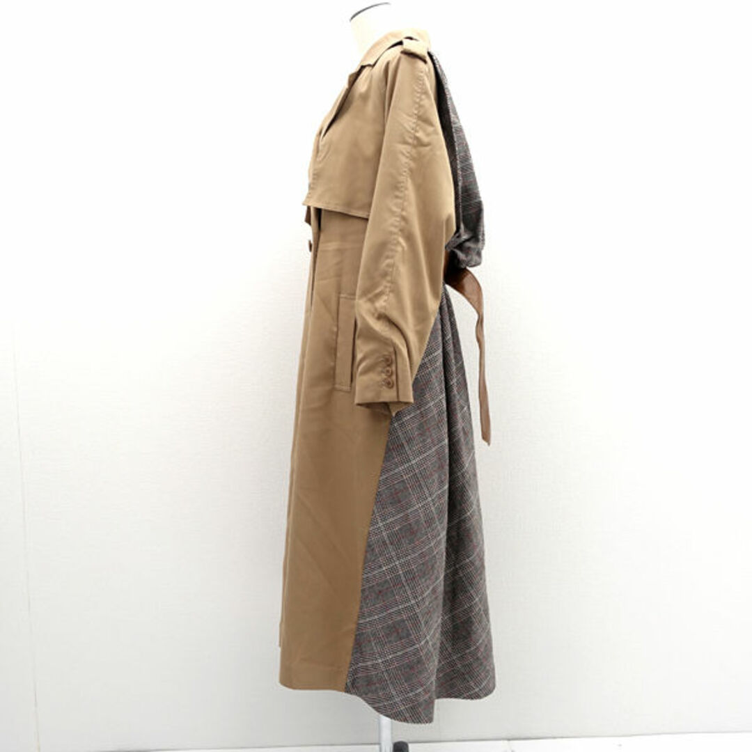 AMERI / アメリ ◇トレンチコート/バックチェック柄/ベルト付き AMERI / アメリ ◇トレンチコート/バックチェック柄/ベルト付き