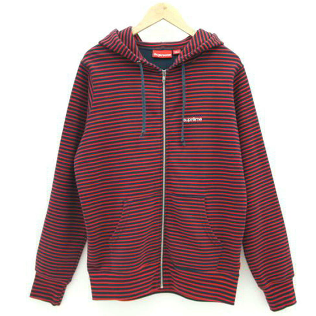 Supreme シュプリーム/ボーダージップパーカ/Aランク/19【中古 Supreme シュプリーム/ボーダージップパーカ/Aランク/19【中古