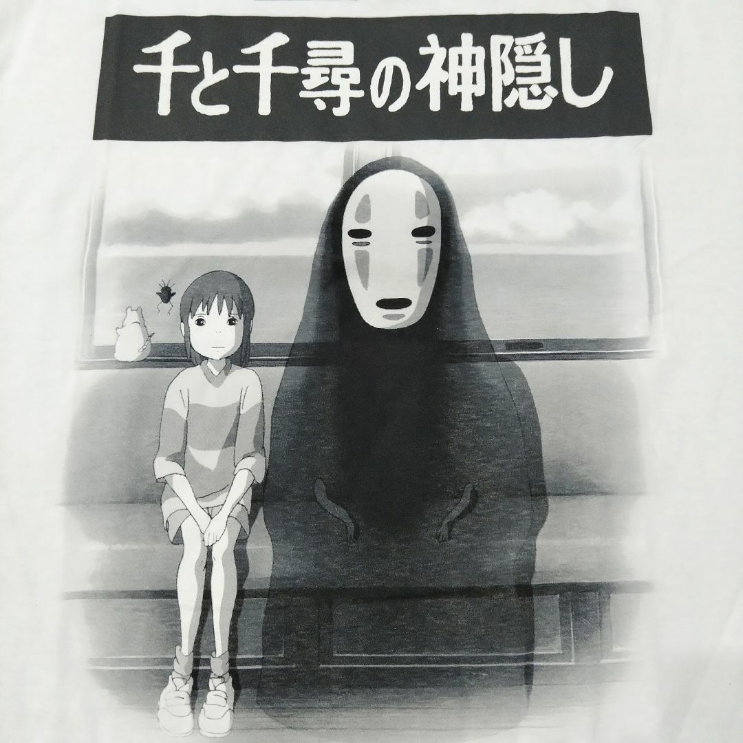 ジブリ - 千と千尋の神隠し Tシャツ XL 白 千尋 カオナシ アニメ ジブリ - 千と千尋の神隠し Tシャツ XL 白 千尋 カオナシ アニメ