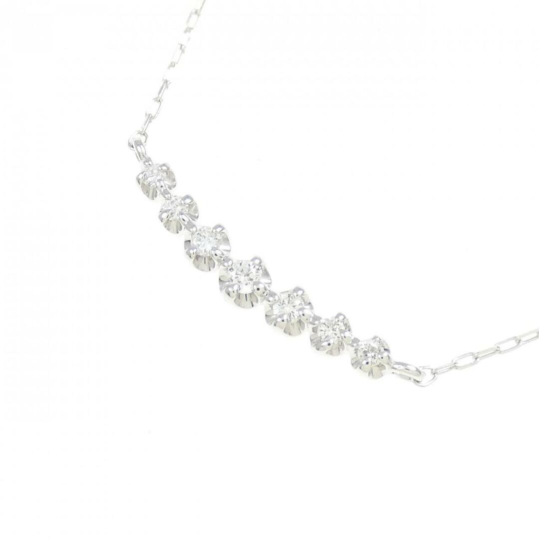 K18WG ダイヤモンド ネックレス 0.06CT K18WG ダイヤモンド ネックレス 0.06CT