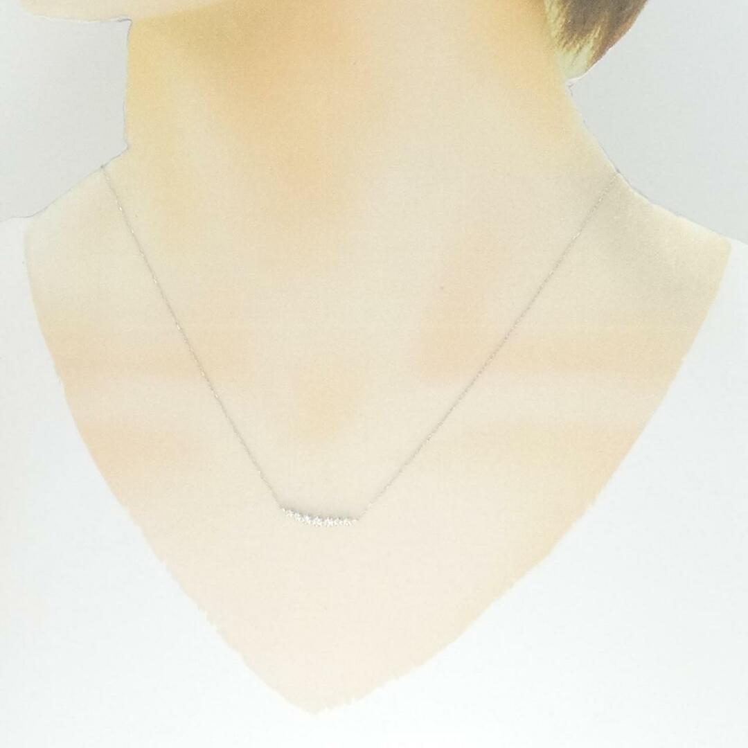K18WG ダイヤモンド ネックレス 0.06CT K18WG ダイヤモンド ネックレス 0.06CT