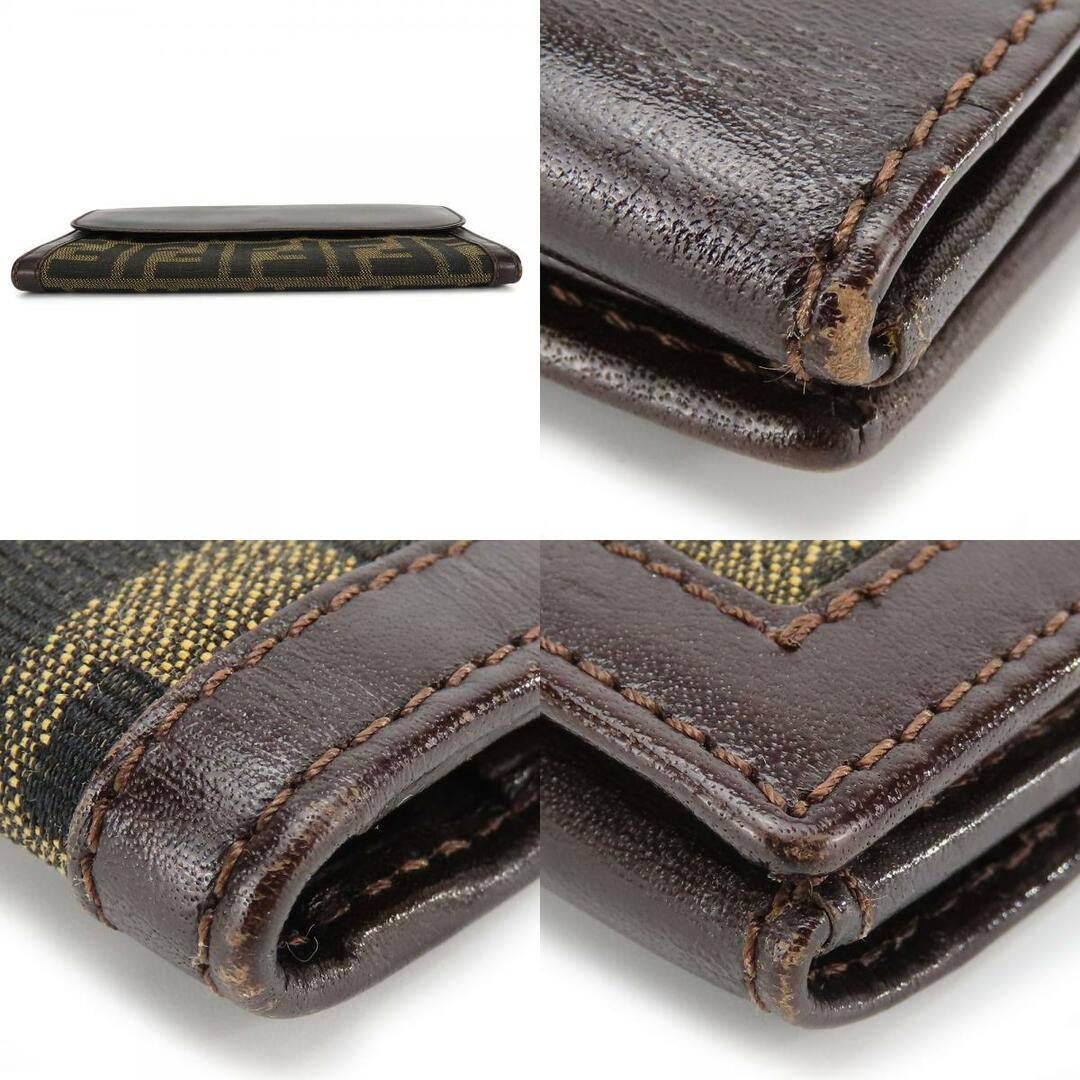 FENDI - 【中古】 フェンディ 長財布 ズッカ キャンバス レザー FENDI - 【中古】 フェンディ 長財布 ズッカ キャンバス レザー