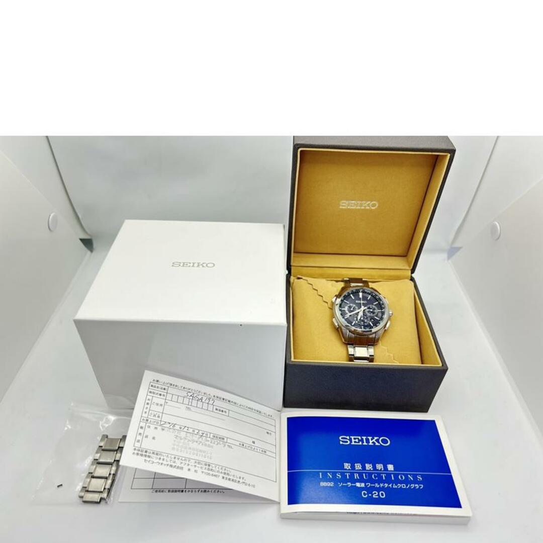 SEIKO - SEIKO セイコー/ブライツ/電波ソーラー/チタン/8B92 SEIKO - SEIKO セイコー/ブライツ/電波ソーラー/チタン/8B92