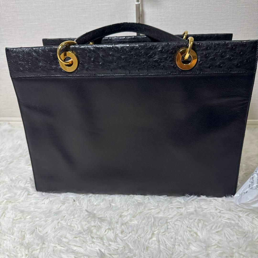 ワールド オンラインストア 最高級品 WAKO レザー オーストリッチ ハンドバッグ TOKYO GINZA バッグ