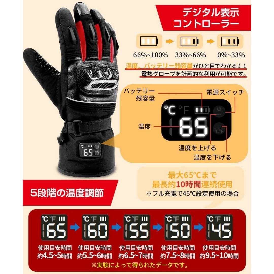Amazon.co.jp: 電熱グローブ【国内バイク用品企業開発&デジタル