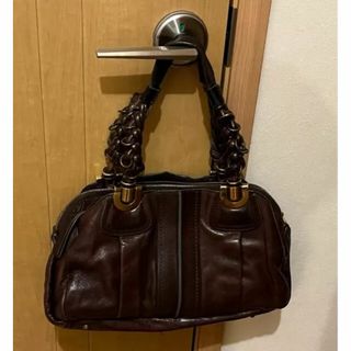 クロエ(Chloe)の正規品★クロエ エロイーズ ハンドバッグ ダークブラウン カード付(ハンドバッグ)