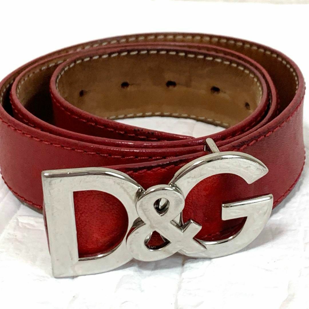 ドルチェ&ガッバーナ ドルガバ ベルト D&Gロゴ レザー 赤 レッド ドルチェ&ガッバーナ ドルガバ ベルト D&Gロゴ レザー 赤 レッド