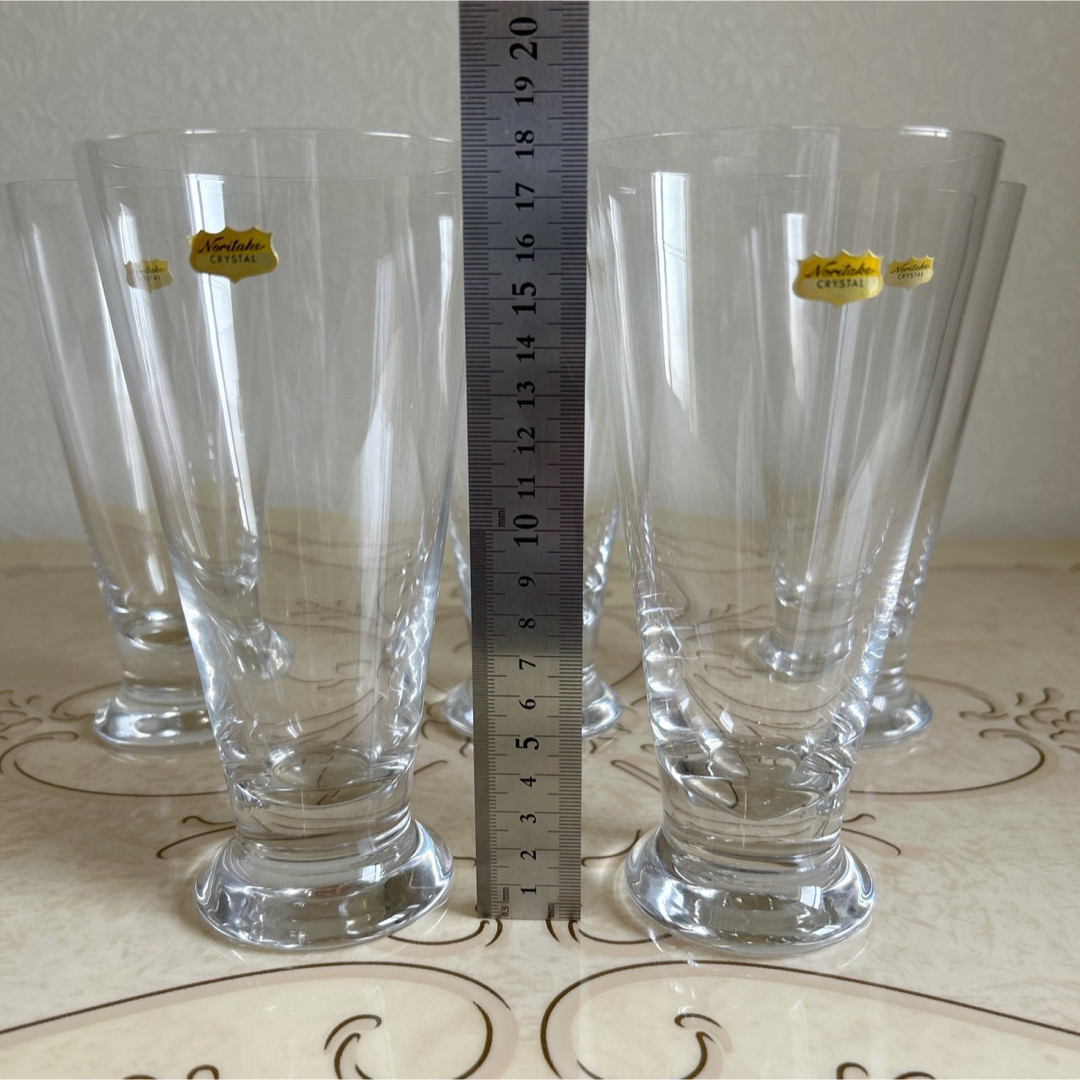Noritake - ノリタケクリスタル ビアグラス ビールグラス 5客セット 