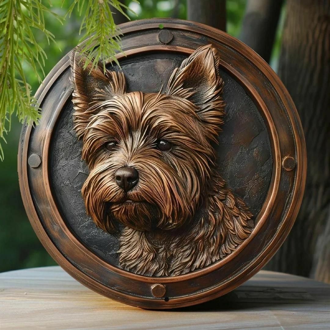 ヨークシャテリア 壁飾り 犬 メタルウォールアート 犬雑貨 ヨークシャテリア 壁飾り 犬 メタルウォールアート 犬雑貨