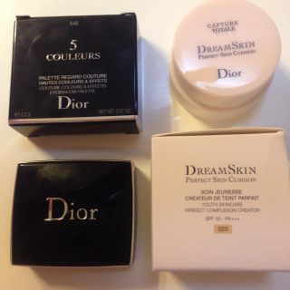 ディオール(Dior)の【新品未使用】Diorミニチュア♡クッションファンデ、アイシャドウ(サンプル/トライアルキット)