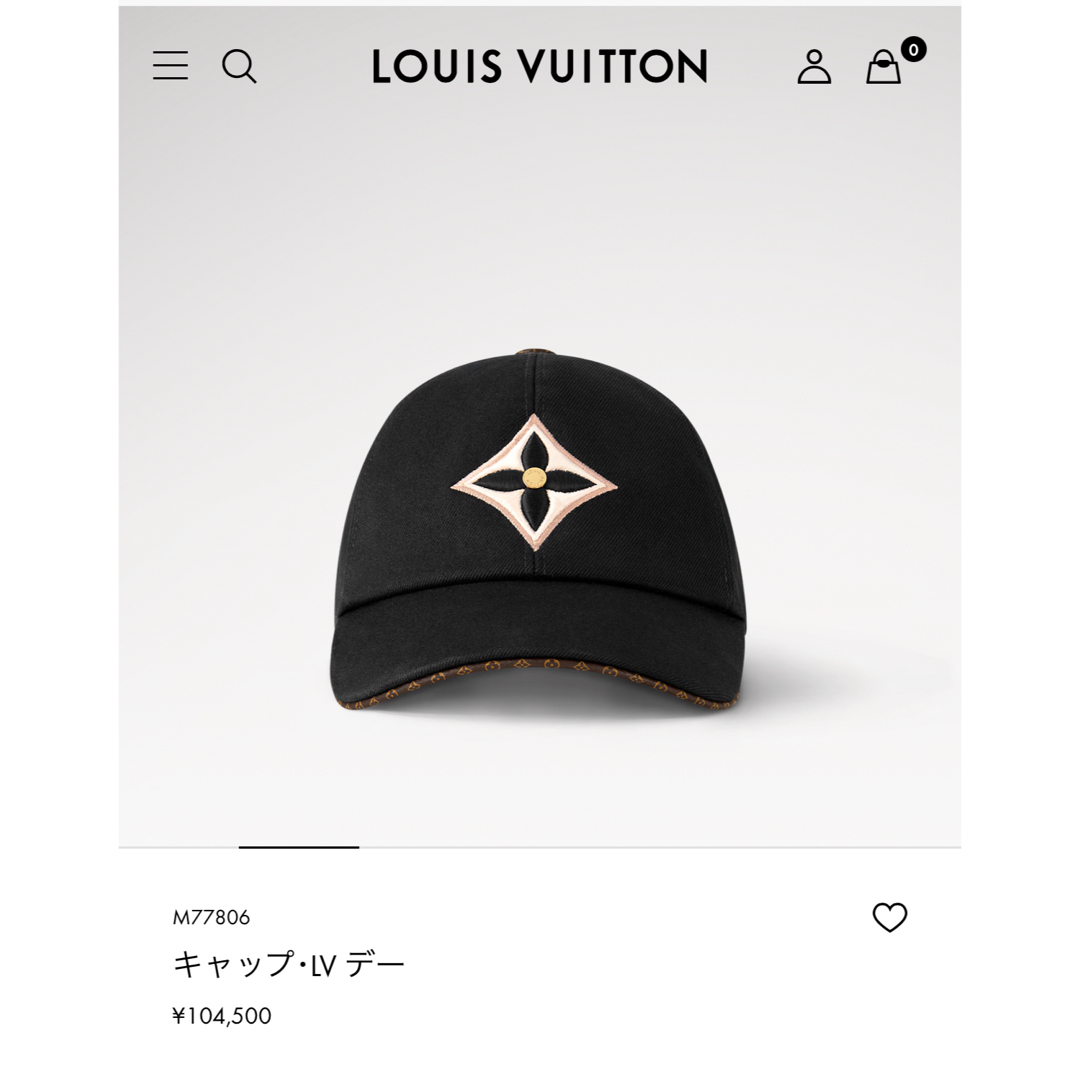 LOUIS VUITTON - 【最終値下げ】ルイヴィトンキャップの通販 by LOUIS VUITTON - 【最終値下げ】ルイヴィトンキャップの通販 by