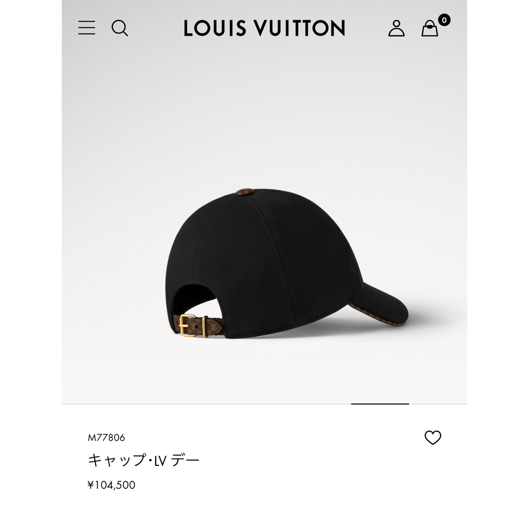 LOUIS VUITTON - 【最終値下げ】ルイヴィトンキャップの通販 by LOUIS VUITTON - 【最終値下げ】ルイヴィトンキャップの通販 by