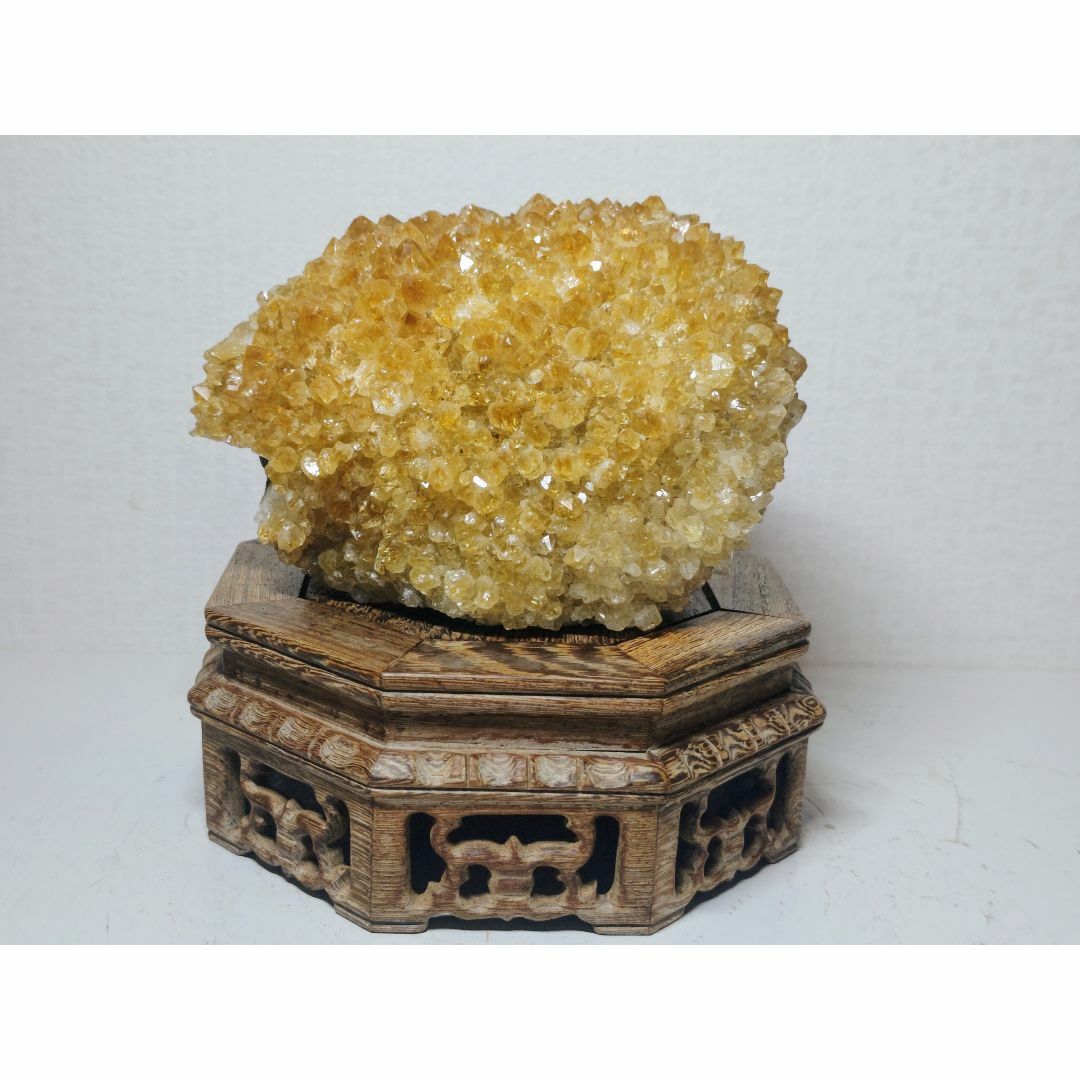 シトリン 2.2kg 水晶 クォーツ 原石 鑑賞石 自然石 誕生石 鉱石 鉱物
