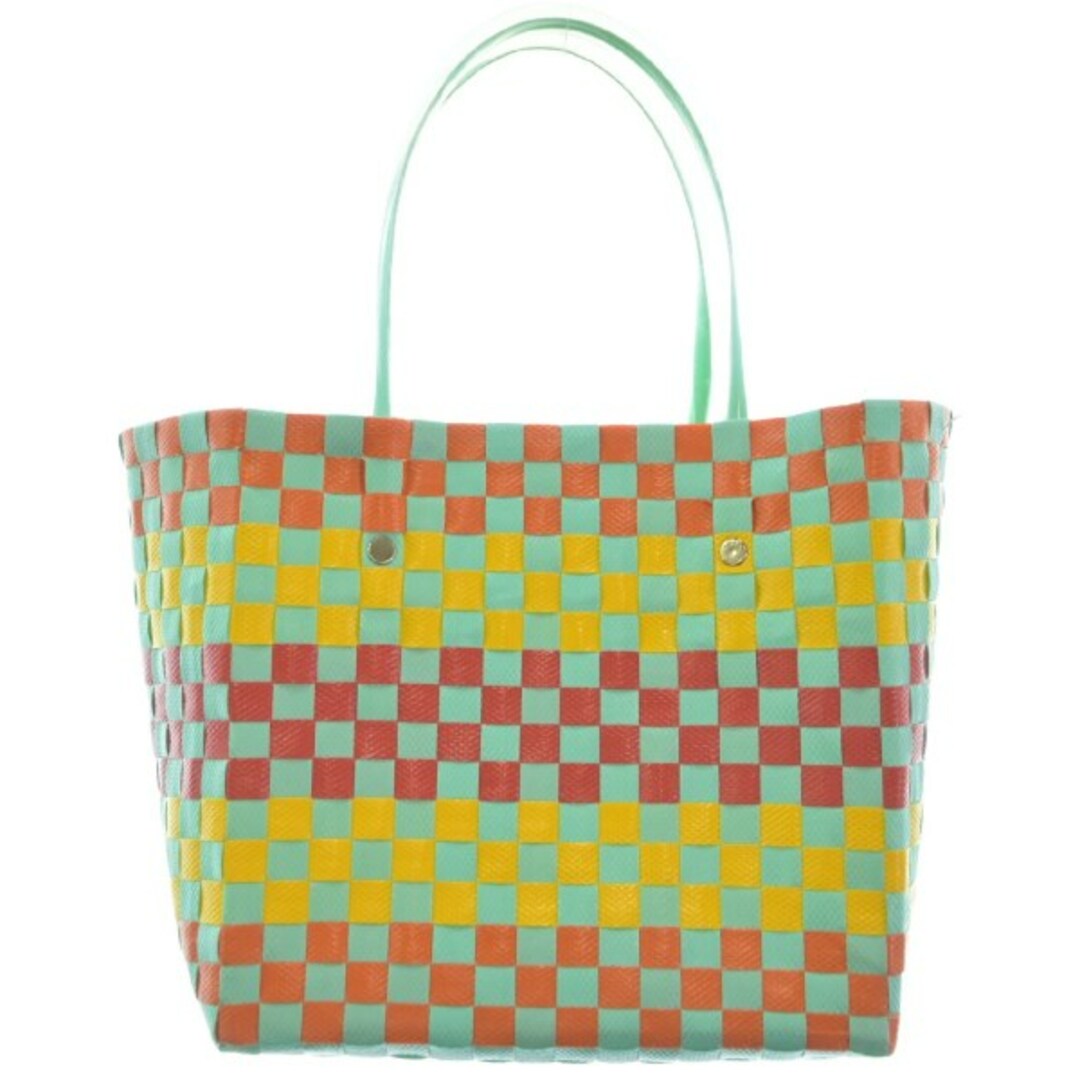 MARNI - MARNI マルニ かごバッグ - 青緑系x黄xオレンジ等(総柄 MARNI - MARNI マルニ かごバッグ - 青緑系x黄xオレンジ等(総柄