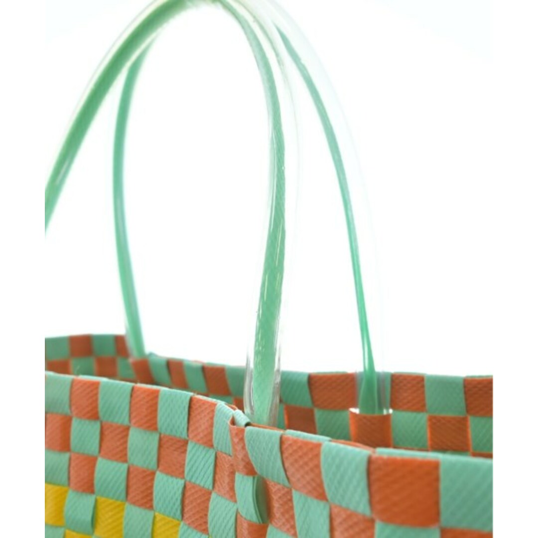 MARNI - MARNI マルニ かごバッグ - 青緑系x黄xオレンジ等(総柄 MARNI - MARNI マルニ かごバッグ - 青緑系x黄xオレンジ等(総柄