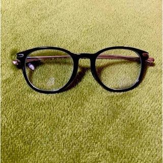 ファッション 変装 伊達メガネ 黒 数回使用(サングラス/メガネ)