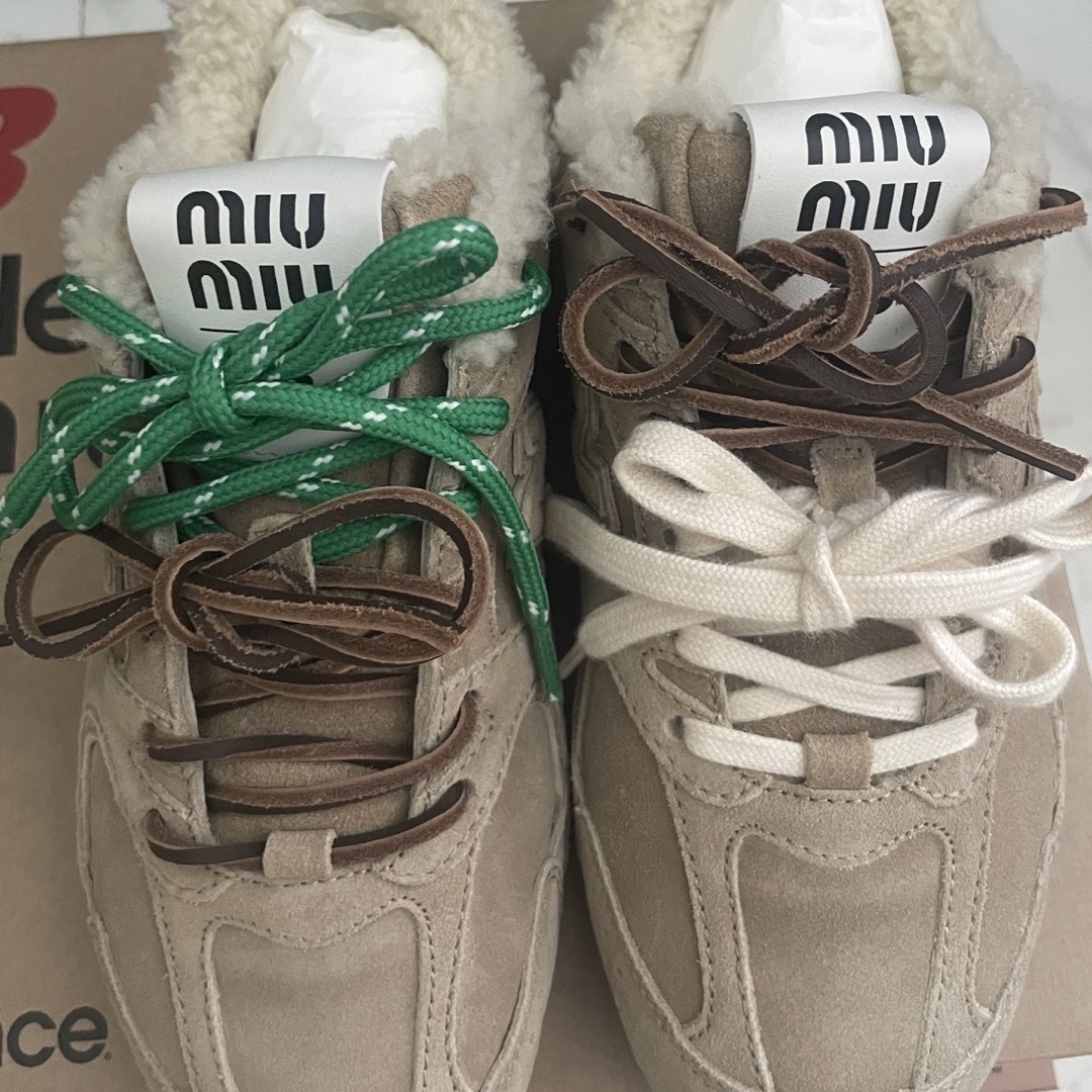 MIU MIU - New Balance x Miu Miu 530 SL スエードスニーカー37 MIU MIU - New Balance x Miu Miu 530 SL スエードスニーカー37