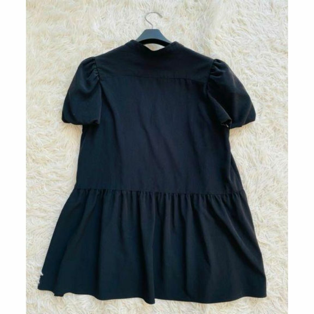 BORDERS at BALCONY】24SS パフスリーブギャザーブラウス シャツ BORDERS at BALCONY】24SS パフスリーブギャザーブラウス シャツ
