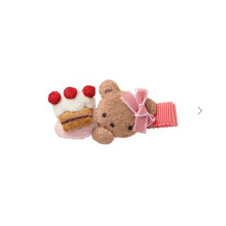 新作　ファミリア　ヘアクリップ　ヘアピン　髪飾り　現行品　ケーキ
