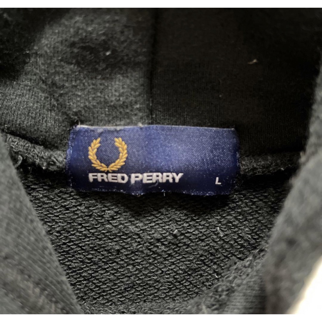 FRED PERRY - フレッドペリー パーカー スウェット 刺繍ロゴ L FRED PERRY - フレッドペリー パーカー スウェット 刺繍ロゴ L