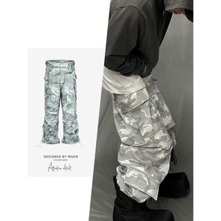 BALENCIAGA - 迷彩柄 ワイド ミリタリーカーゴパンツの通販 by BALENCIAGA - 迷彩柄 ワイド ミリタリーカーゴパンツの通販 by