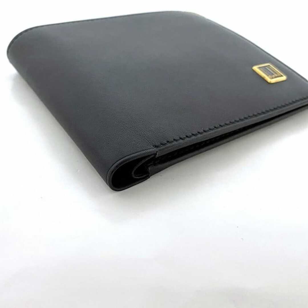 ダンヒル 二つ折り 財布 ブラック ゴールド 美品 折り財布 ダンヒル 二つ折り 財布 ブラック ゴールド 美品 折り財布
