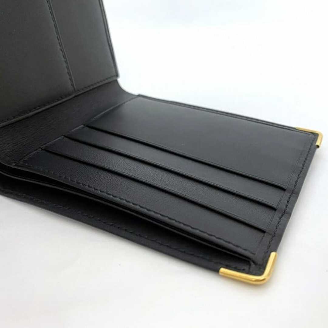 ダンヒル 二つ折り 財布 ブラック ゴールド 美品 折り財布 ダンヒル 二つ折り 財布 ブラック ゴールド 美品 折り財布