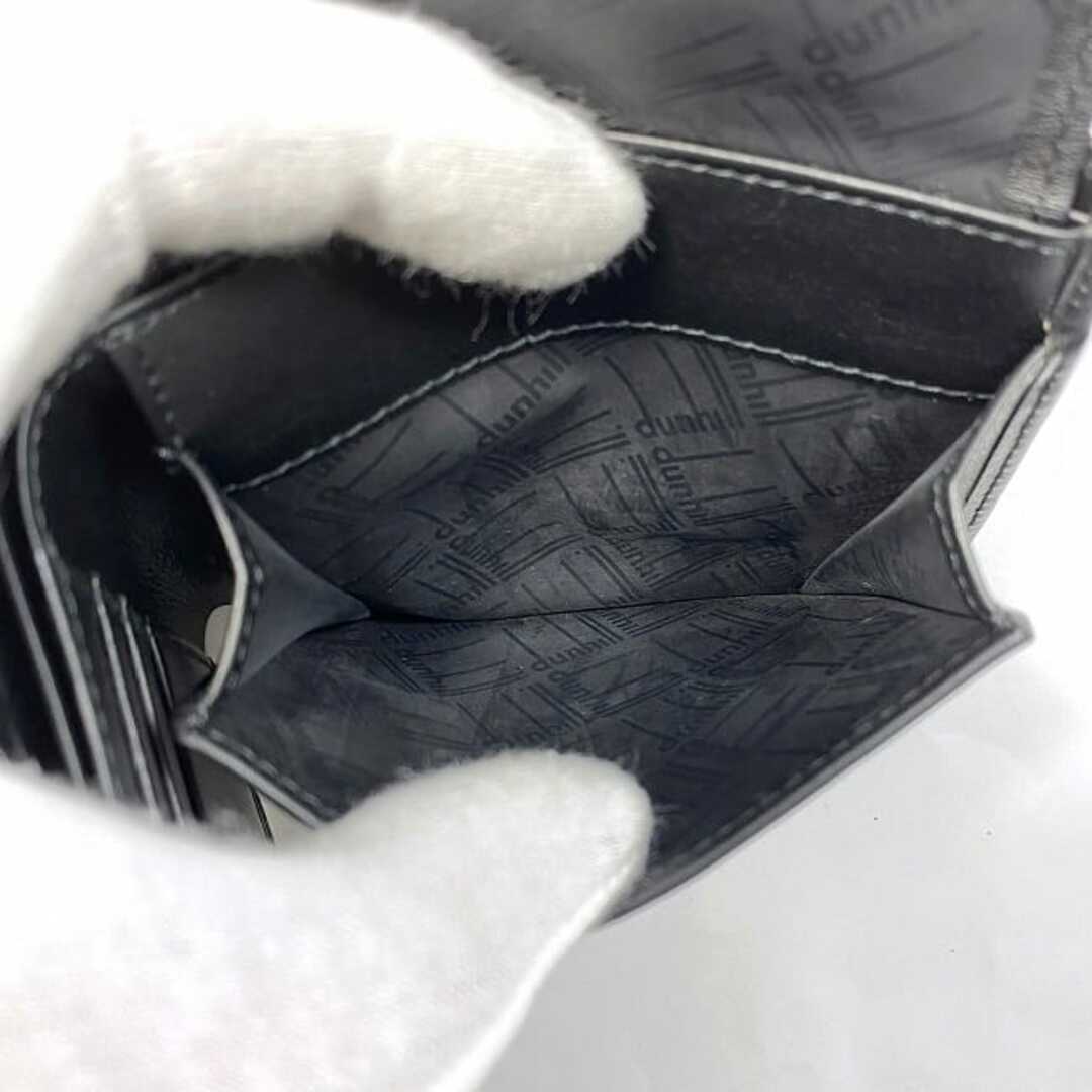 ダンヒル 二つ折り 財布 ブラック ゴールド 美品 折り財布