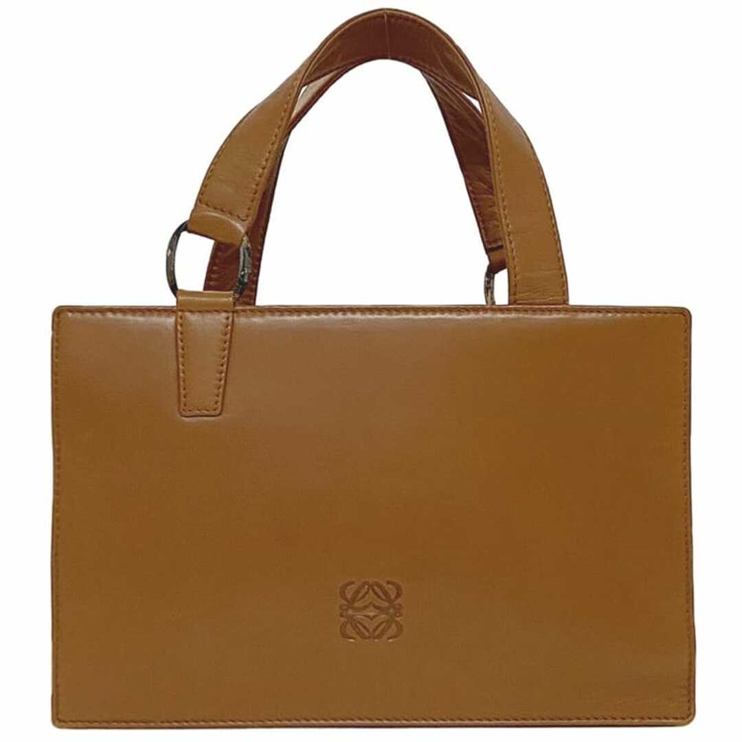 LOEWE - ロエベ ハンドバッグ ブラウン アナグラム 美品 ソフト LOEWE - ロエベ ハンドバッグ ブラウン アナグラム 美品 ソフト