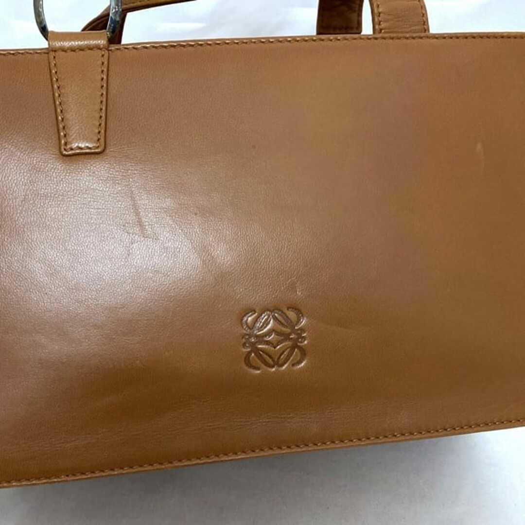 LOEWE - ロエベ ハンドバッグ ブラウン アナグラム 美品 ソフト LOEWE - ロエベ ハンドバッグ ブラウン アナグラム 美品 ソフト