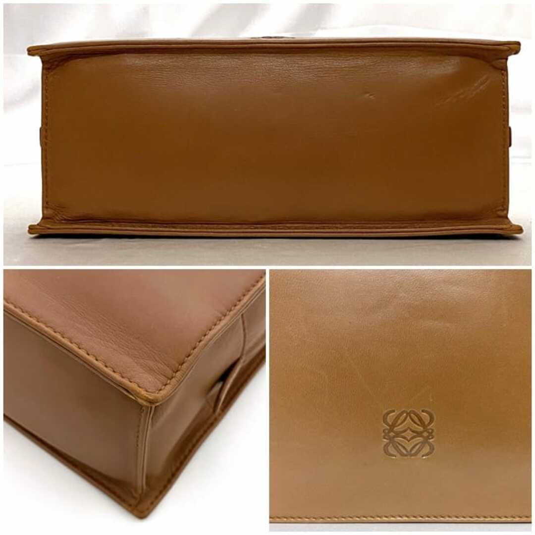 LOEWE - ロエベ ハンドバッグ ブラウン アナグラム 美品 ソフト LOEWE - ロエベ ハンドバッグ ブラウン アナグラム 美品 ソフト