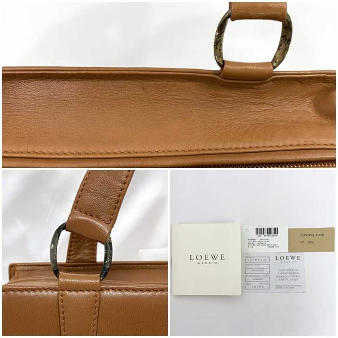 LOEWE - ロエベ ハンドバッグ ブラウン アナグラム 美品 ソフト LOEWE - ロエベ ハンドバッグ ブラウン アナグラム 美品 ソフト